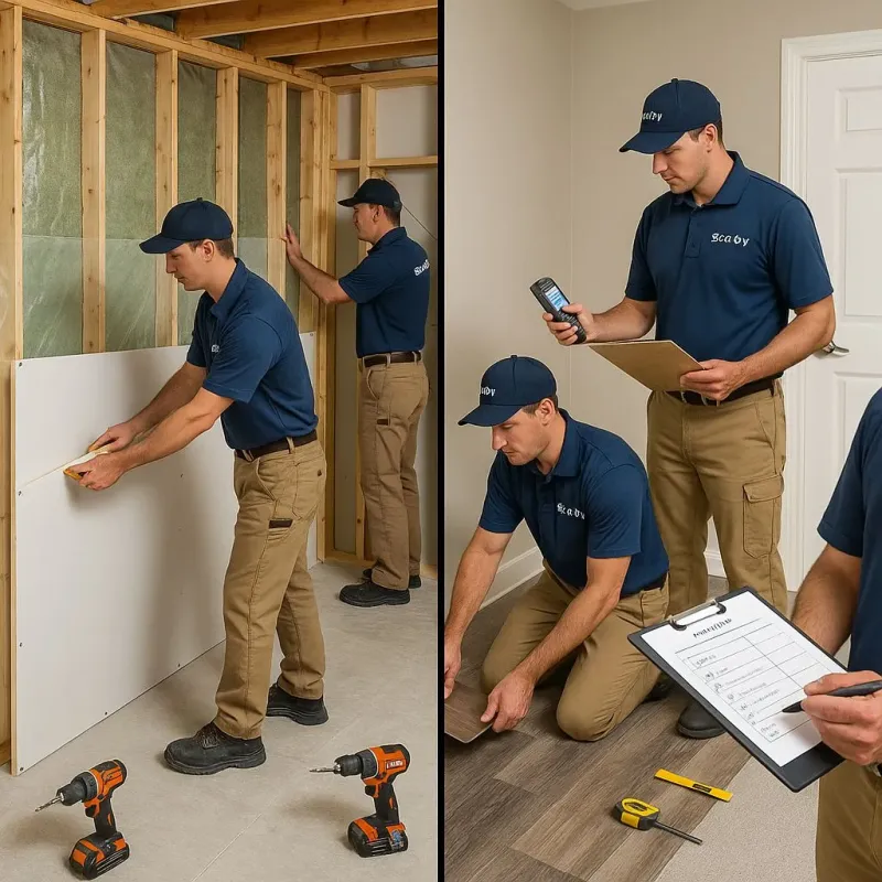 Repairs and Reconstruction process in Three Lakes, WA